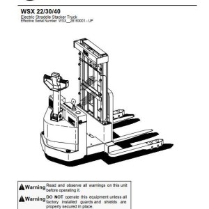 BT WSX 22 30 40 Shop Manual