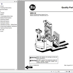 BT WRX30 Shop Manual