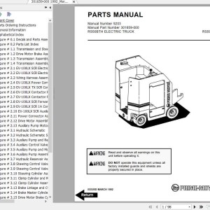 BT RS50BTH Operator & Parts Manual