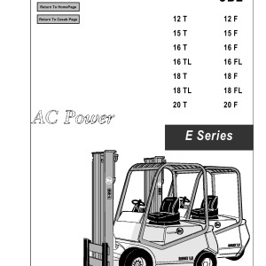 BT CBE12T to CBE20T CBE12F to CBE20F Service Manual 036-0410-06