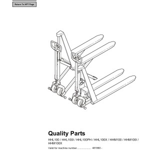BT HHL100 to HHM100 Parts Catalog 223075