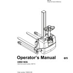 BT HWE100S Operator's Manual 239053-040