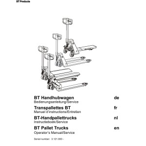 BT LHM200 LHM230 LHM300 Operator's and Service Manual 222073-003