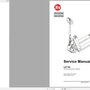 BT LHT100 Service Manual 221117-040
