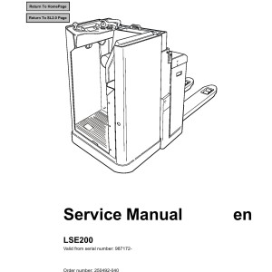 BT LSE200 Service Manual 250492-040
