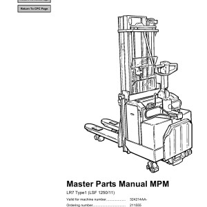 BT LSF1250-11 LR7 Type1 Parts Catalog 211555