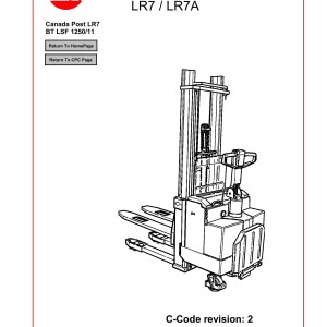 BT LSF1250-11 Service Manual