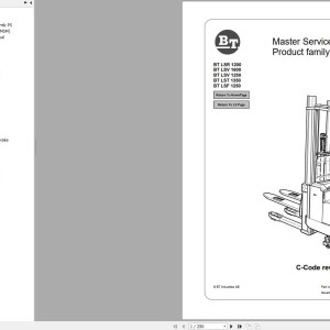 BT LSR1200 LSV1250 LSV1600 LST1350 LSF1250 Master Service Manual 173906-040