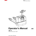BT LW13 Operator's Manual 219784-040