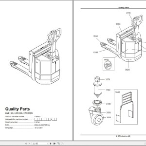 BT LWE180 LWE200 LWE200N Parts Catalog 218741