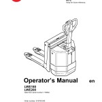 BT LWE180 LWE200 Operator's Manual 218709-040