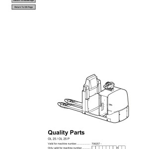 BT OL25 OL25P Parts Catalog 217350