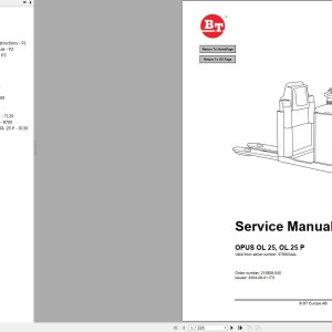 BT OPUS OL25 OL25 P Service Manual 215858-040