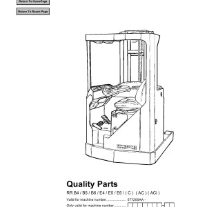 BT RR B4 B5 B6 E4 E5 E6 (C) (AC) (ACi) Parts Catalog 211647