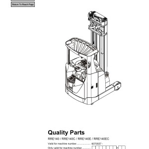 BT RRE140 RRE140C RRE140E RRE140EC Parts Catalog 7503868