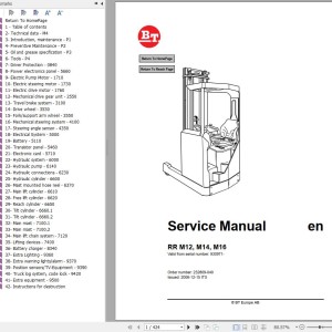 BT RRM12 RRM14 RRM16 Service Manual 232809-040
