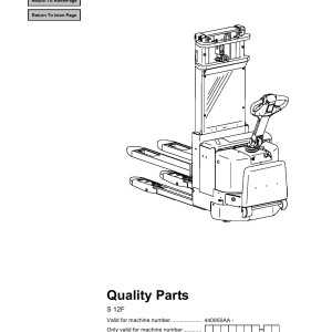 BT S 12F Parts Catalog 202993