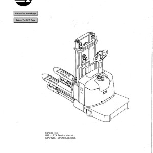 BT SPE125 SPE125L SPE160 SPE160L Service Manual 219367-040