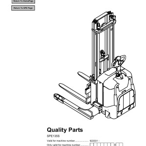 BT SPE135S Parts Catalog 227772