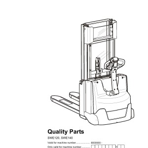 BT SWE120 SWE140 Parts Catalog 7542421