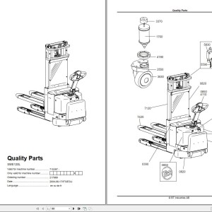 BT SWE120L Parts Catalog 217989