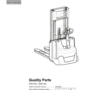BT SWE120L SWE140L Parts Catalog 7502492