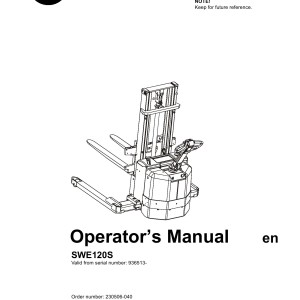 BT SWE120S Operator's Manual 230506-040