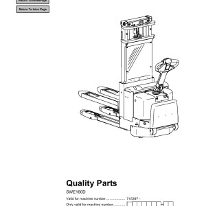 BT SWE160D Parts Catalog 217991