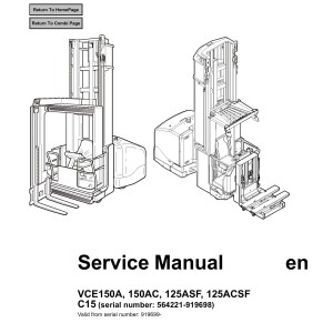 BT VCE150A VCE150AC VCE125ASF VCE125ACSF C15 Service Manual 227761-040