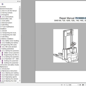 BT SWE100-SWE200D Repair Manual 7519083-040