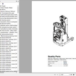 BT RRE140H - RRE160HEC Parts Catalog 7601419