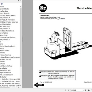 BT CMX60 80 Shop Manual