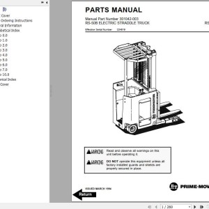 BT RS50B Operator & Parts Manual