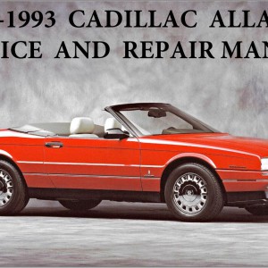 Cadillac Allante 1992-1993 Service and Repair Manual