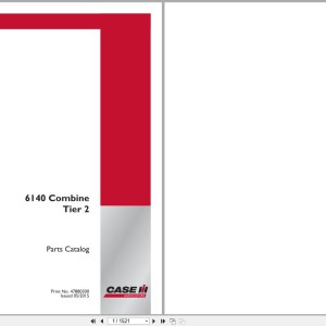Case 6140 Tier 2 Parts Catalog 47880300 2015