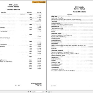 Case 821C Service Manual 7-13051