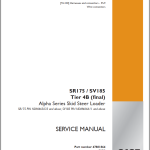 Case SR175 SV185 Tier 4 Service Manual