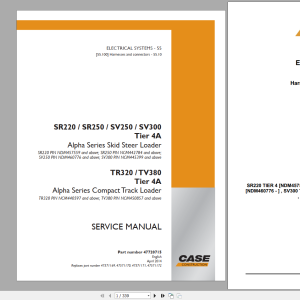 Case SR220 SR250 SV250 SV300 TR320 TV380 Tier 4A Service Manual