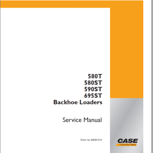 Case 580T ST 580ST 590ST 695ST Service Manual