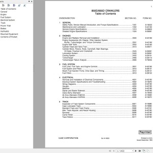 Case 850D 855D Service Manual