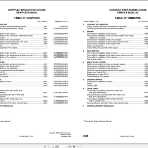 Case CX130B Service Manual SC130B1002-2EN