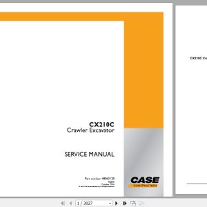 Case CX210C LC - ISUZU engine GI-4HK1X (TIER 3) Service Manual 48063128