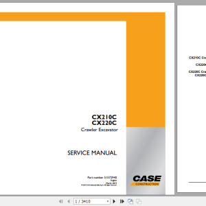 Case CX210C CX220C Service Manual 51572940