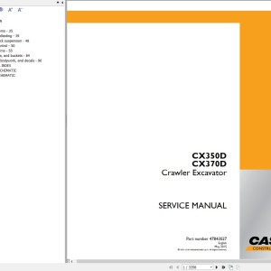 Case CX350D CX370D Service Manual 47843027