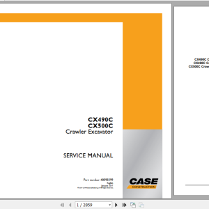 Case CX490C CX500C TIER 3-Turkish Market Service Manual 48098399