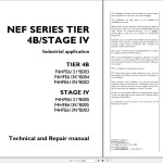 Case F4HFE613 Series NEF Tier 4B Stage IV Technical Repair Manual P2D32N028E
