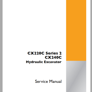 Case CX220C SERIES 2 CX240C Service Manual 48024959