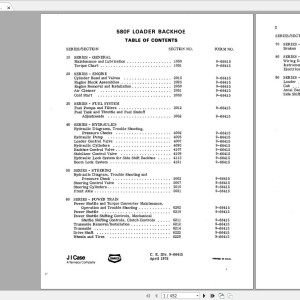 Case 580F Service Manual