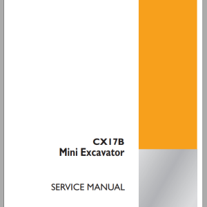Case CX17B Service Manual 84345206