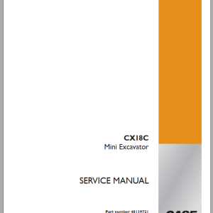 Case CX18C Service Manual 48139721